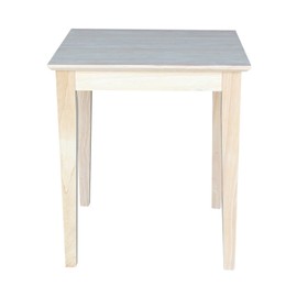 International Concepts Tall Shaker End Table, Unfinished