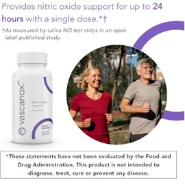 Calroy Health Sciences Vascanox HP - Next Generation Nitric Oxide Support - Up to 24 Hours on Single dose*+