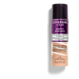 Covergirl + Olay Simply Egeless 3 In 1 Liquid Foundation Tono 245 Warm beige