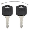2PCS Ignition Keys 212, D554212 – Compatible with Doosan &