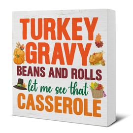 Thanksgiving Decorations Funny Thanksgiving Decor Turkey Wooden Block Sign Home Indoor Decor 5 x 5 Inches