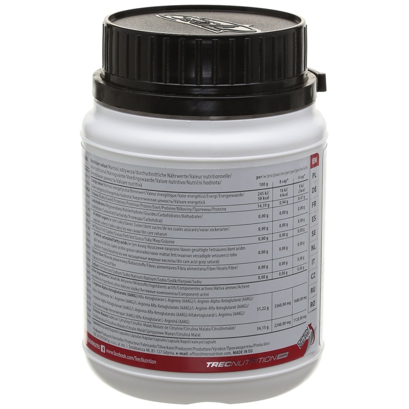 TREC NUTRITION Aakg Mega Hardcore, 1er Pack (1 x 120