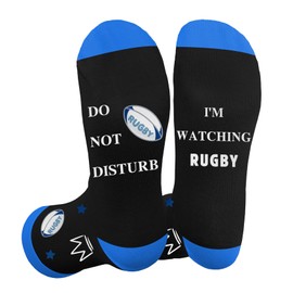 Funny Gifts for Rugby Fans Fathers Day Christmas Birthday Thanksgiving Anniversary Novelty Rugby Theme Socks Gifts for Dad Men Women Teenage Boys Boyfriend Husband Brother Uncle Son Presents Grandad