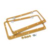 JR2 Premium 2 PCS Shining Crystal License Plate Frame+Free Crystal
