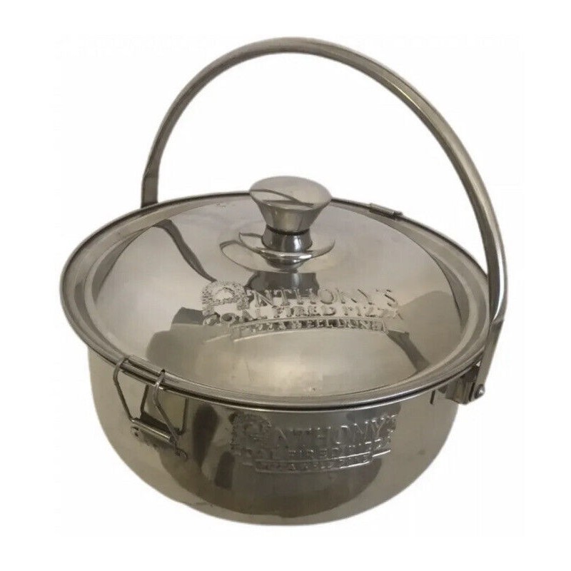 Anthony’s Coal Fired Pizza Stainless Steel Lidded Pasta Kettle Pot