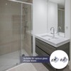 sourcing map 4 Pcs Shower Door Rollers, 23mm Dia ABS