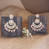 I Jewels 18K Gold Plated Traditional Meenakari Kundan & Stone