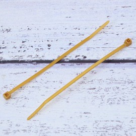 Mini Skater 4 Inch Multi-Color Multi-Purpose Nylon zip Ties (4 inch, 200pcs Gold)