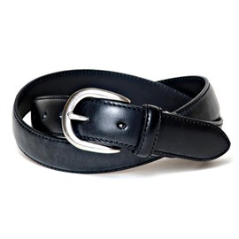 Keith Men's Belt, Bridle Leather, Genuine Leather, Black, Business, Casual, 1.2 inches (30 mm), Adjustable Size, Made in Japan, Black