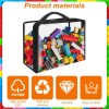 Hlimior 6 Pack Extra Large PVC Toy Storage Bags with