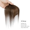 Rose bud 360°Cover Bangs Hair Clip in Bangs 100% Real