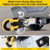 MaxxHaul 51008 Tri-Ball Hitch with Hook & Rotatable D-Ring Shackle,