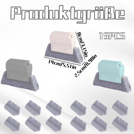 Fensterreiniger, Reinigungsbürste 15-teilig, Effektives Fenster Putzen, The Pink Stuff Reinigungsbürste, Fensterrahmen Reiniger, ABS Plastik, Ideal für Fenster und Rahmen