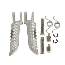 TCMT Silver Front Foot Pegs Motorcycle Footpeg Footrest Bracket Set Fit For Suzuki GSXR 600 GSXR 750 GSXR 1000 2001-2022