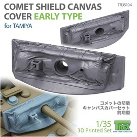 T-Rex Studio TR35104 1/35 WWII British Army Comet Cruiser Tank Early Season Shield Set with Canvas Cover (For Tamiya) Plastic Model Parts
