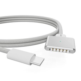 EGTPPJP 140W USB-C to Magnetic 3 Cable, Magnetic Safe Charging Cable for 14” 16” MacBook Pro 2021 M1 Pro & Max, MacBook Air 2022 M2, MacBook Pro 2023 M2 Pro & Max - 6.6ft