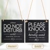 Volumoon ONE 2-Sided Sign, Knock & Kindly Wait, Do Not