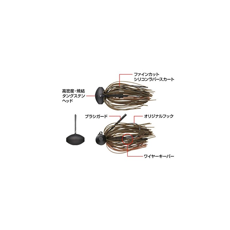 EVERGREEN Football Jig TG Blow 14g 1/2oz Green Pumpkin #201