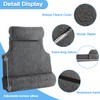 Gyrucio 3-in-1 Lumbar Support Pillow with Headrest for Recliner, Memory