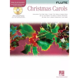 Christmas Carols Sheet Music Book and CD Flute NEW 000842132