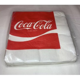 Coca-Cola Vintage Coca Cola Luncheon Napkins Qty 32 2 Ply 13x13 Factory Sealed Rare