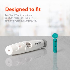 EasyTouch Twist Lancets - 28 G, (100 per Box)