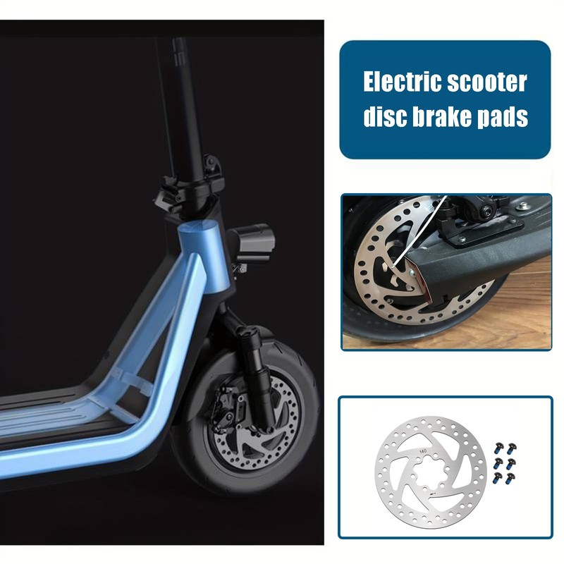 140mm Electric Scooter Brake Rotor in Stainless Steel, Compatible with