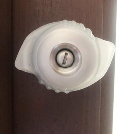 Doorknob Grips, Door Knob Cover, Open Doors Easily Standers Great Grips with Glow Inserts Sleep Aids, Silicone Doorknob Bumper Grips, Childproof Door Handle Safety Covers (2 Pack)