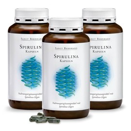 Sanct Bernhard Spirulina Capsules with Natural Spirulina Microalgae 1080 Capsules