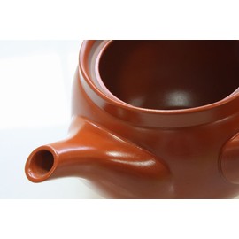 Tokoname Ware Teapot Flat for Deep Steaming, Approx. 12.2 fl oz (360 cc), Made in Japan