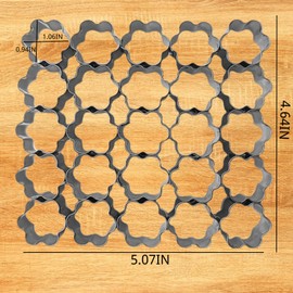 PTaizjjz Plum Blossom Cracker Cutter,25 Cavity Plum Blossom Cookie Cutter,Mini Flower Shapes Molds for Cookie,Stainless Steels Cookie Cutters Mold for Baking