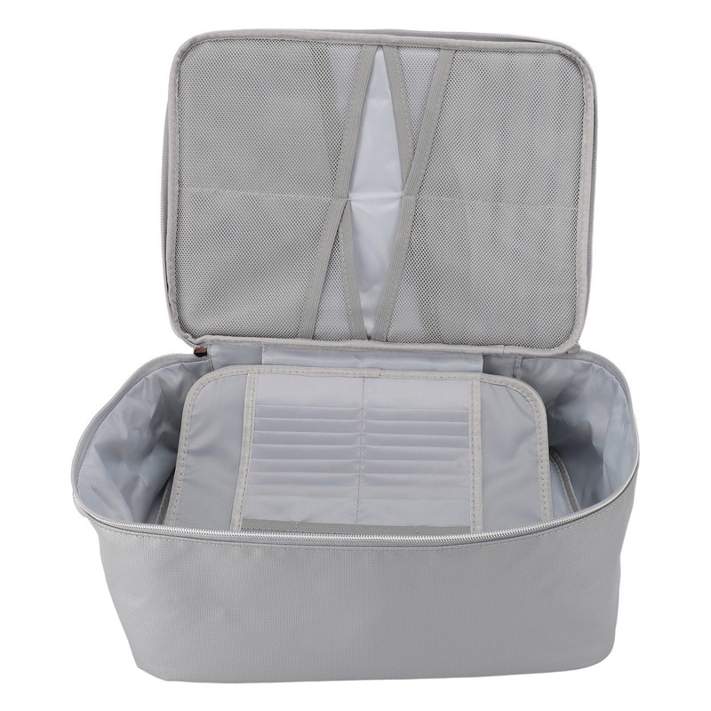 Fireproof Waterproof Document File Organizer Box Portable Home Travel Safe