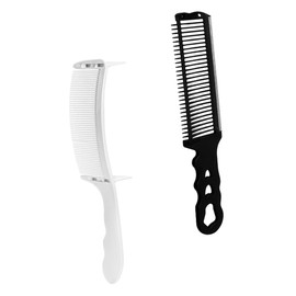 Baluue 2pcs Barber Comb Set Positioning Clipper Comb Hairdressing Tool for Men