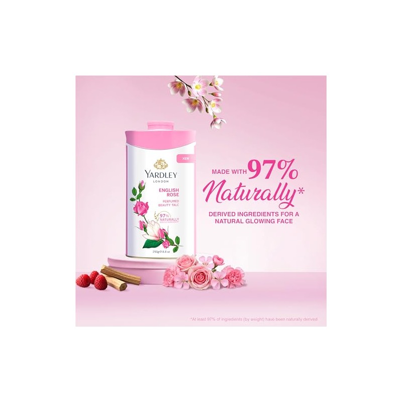 Yardley English Rose Perfumed Talc, 250 g