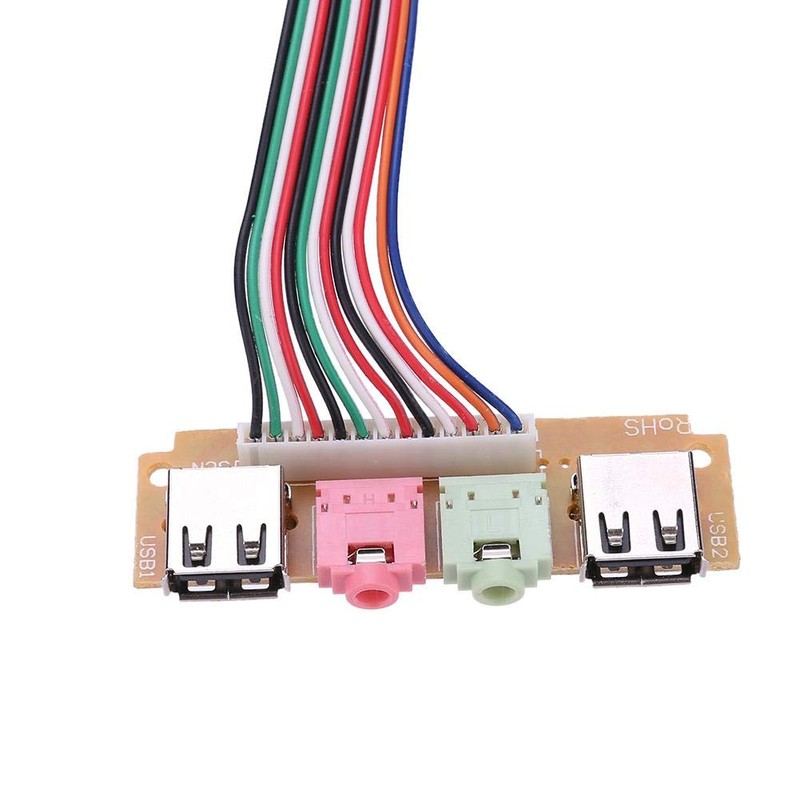 ThtRht 2 Pack USB + Audio Front Panel Interface Port