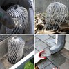 LNGJIN Pack of 6 Downpipe Protection, Gutter Protection, Aluminium Gutter
