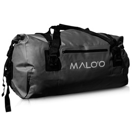 Malo'o Waterproof Dry Bag Duffel 40L/60L/100L, Roll Top Duffel Keeps Gear Dry for Kayaking, Rafting, Boating, Swimming, Camping, Hiking, Beach, Fishing - Internal & External Pockets