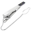 DAKS Ducks se-da038 Black Diamond Cut Tie Clip, Brass, No