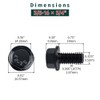 3/8-16 x 3/4" Flanged Hex Bolts (10 pcs), 18-8 (304)