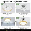 hykolity 12 Inch Selectable CCT LED Round Flat Panel Light,