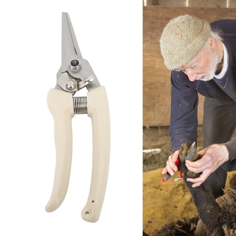 Hoof Trimmer White Goat Foot Shears Stainless Steel Carbon Steel