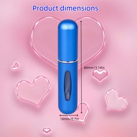 Wrjmzdcfdcf 5ML Perfume Bottle Travel Spray Bottle Mini Perfume Travel Refillable Atomizer,for Men & Women,8Pcs