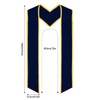Gvhntk 6 Pieces 72 Inch Unisex Graduation Honor Stole Plain