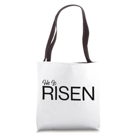 He Is Risen Christian Easter Tote Bag