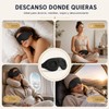 2 Pieza Antifaz para Dormir y 2 Pares Tapones Auditivos