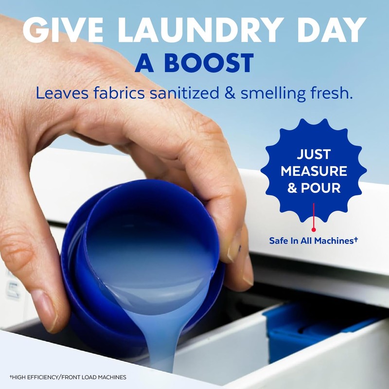 Lysol Laundry Sanitizer Additive, Bacteria-Causing Laundry Odor Eliminator, Detergent Additive,