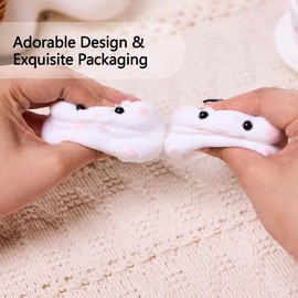 Hamster Squishy Squeeze Toy, Kawaii Stress Relief Fidget Sensory, Soft Silicone Squeeze Gifts for Kids Adults Party Favors (Set)