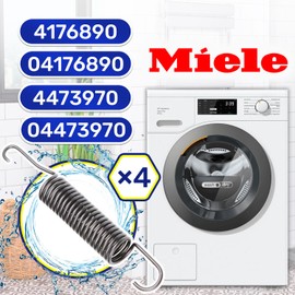 Set of 4 Springs for Drum Washing Machine with Original Code 4176890 4473970 for Miele MONTERAL