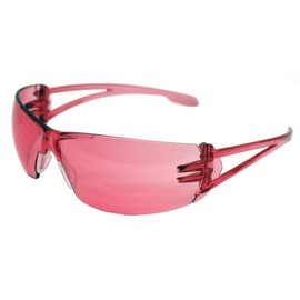 Gateway Safety 2774pinkglasses 2774 Varsity Safety Eyewear - Vermilion Temples, Vermilion Lens, Standard Size