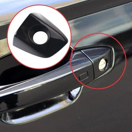 Car Exterior Door Handle Key Hole Trim Left Side Car Outer Door Handles for A6 S6 A7 C7 C8 A8 S8 RS6 RS7 2012 2013 2016 4H1837879(A)